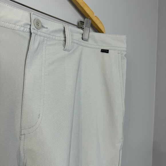 Travis Mathew Gilley Golf Performance Shorts Mens 40 Micro Stripe Active Stretch - Picture 2 of 8